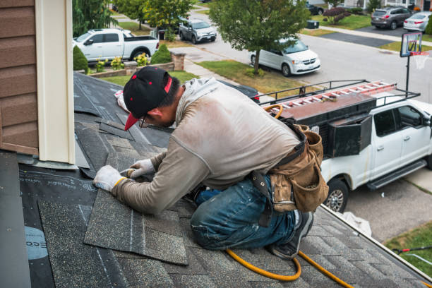 Professional Roof Replacement technician working in Hamersville, OH